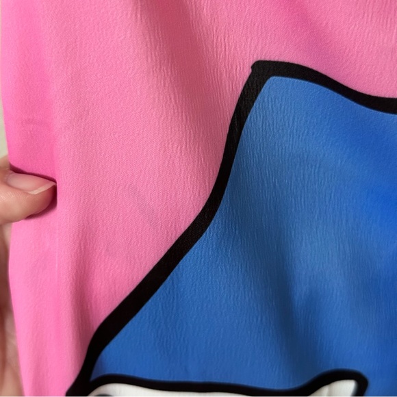 Fiorucci Flying Logo Pink Slip dress size Small - Picture 6 of 15